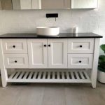 White vanity