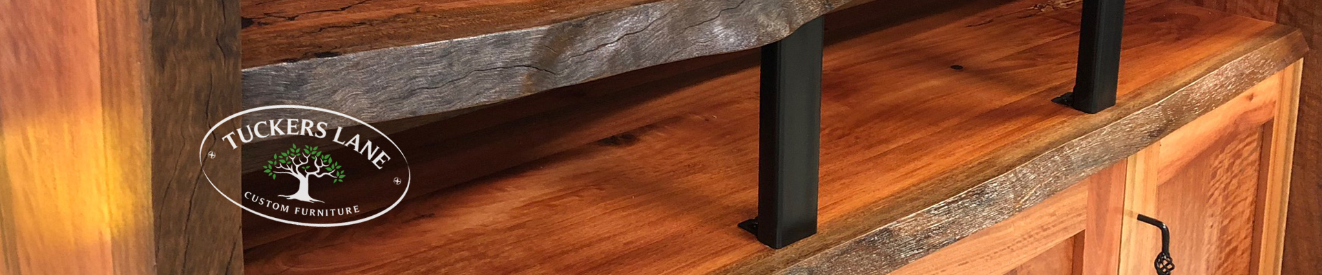 Live edge entertainment unit