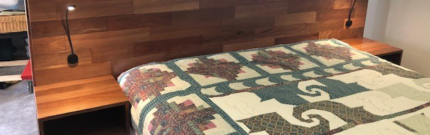 Bedhead and bookcase combo